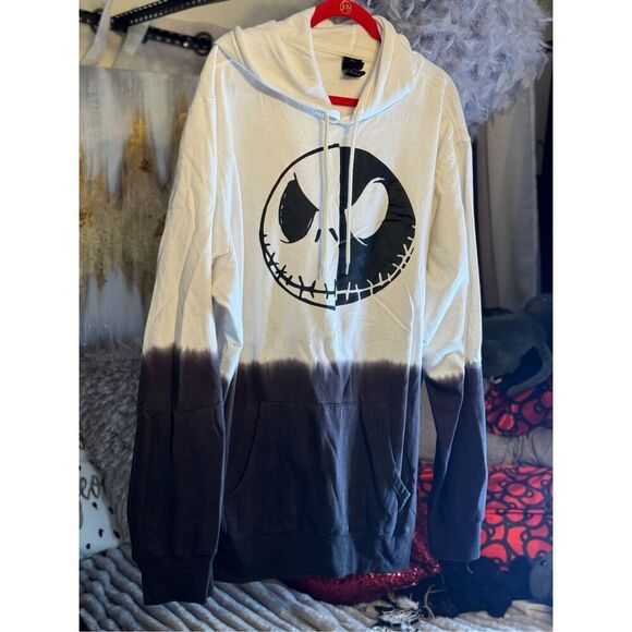 Torrid sz 2 NBC jack skellington ombre  tie dye pullover hooded sweatshirt hoodi - Picture 1 of 4